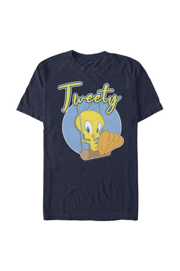 Men's Looney Tunes Tweety Swing Badge Graphic T-Shirt