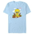 thumbnail image 1 of Men's Looney Tunes Tweety and Chocolate Bunnies  Graphic Tee Light Blue 3X Large, 1 of 4