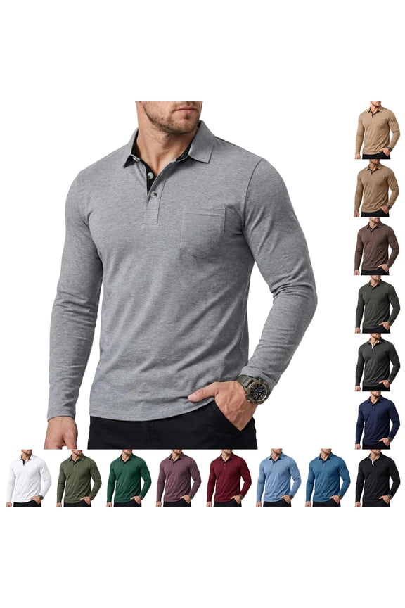 Men's Loose Casual Long Sleeve Lapel Base Layer Shirt for Spring Fall Layering Wear,Green,2XL