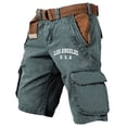thumbnail image 1 of Men's Loose Fit Cargo Shorts With Pockets Outdoor Cargo Shorts No Belt, 1 of 3