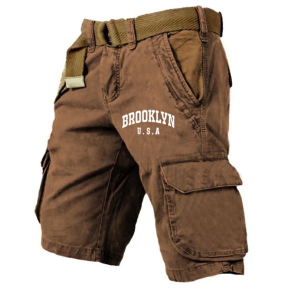 Men's Loose Fit Cargo Shorts With Pockets Outdoor Cargo Shorts No Belt