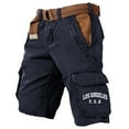 thumbnail image 1 of Men's Loose Fit Cargo Shorts With Pockets Outdoor Cargo Shorts No Belt, 1 of 3