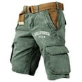 thumbnail image 1 of Men's Loose Fit Cargo Shorts With Pockets Outdoor Cargo Shorts No Belt, 1 of 4