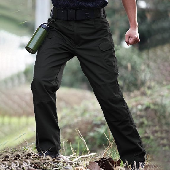 Men's Loose Fit Cargo Trousers Multi-Pocket Flexible Breathable Outdoor Daily