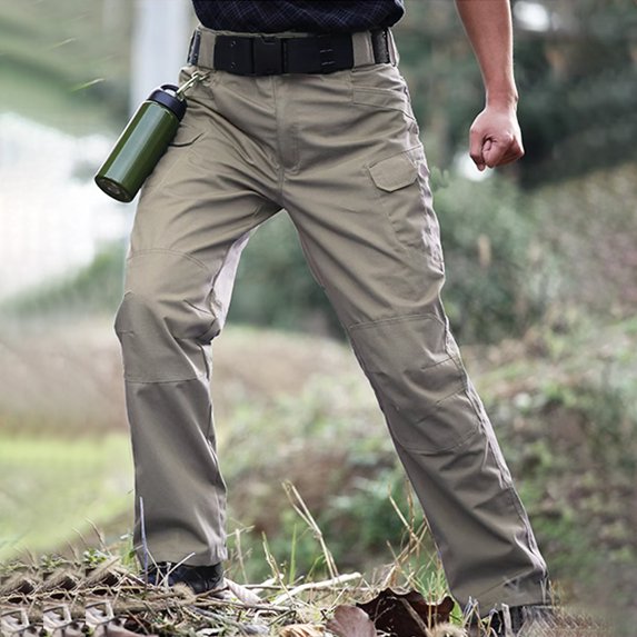 Men's Loose Fit Cargo Trousers Multi-Pocket Flexible Breathable Outdoor Daily