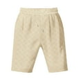thumbnail image 1 of Men's Loose Fit Casual Heavyweight Jacquard Checkered 5 Inch Shorts Comfortable, Stylish, Durable Polyester, for Any Occasion, 1 of 4