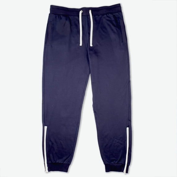 Men's Loose Fit Fleece Joggers with leg zipper