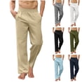 thumbnail image 1 of Men's Loose Fit Multi-Pocket Joggers, Trousers, Sweatpants, Elastic Waist Drawstring Straight Leg, Breathable Lightweight Yoga Pants for Gym Workout Casual Daily, | AESTIVO,Black XL, 1 of 8