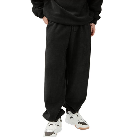 Men’s Loose Fit Sweatpants with Elastic Waistband and Drawstring Casual Style Comfortable Cotton Blend Trousers for Daily Wear