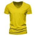 thumbnail image 1 of Men's Loose-Fit V-Neck T-Shirt for Everyday Casual Wear Comfortable and Stylish Short Sleeve Tee Ideal for Spring and Summer Activities, 1 of 5
