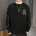 thumbnail image 1 of Men's Loose Round Neck Long Sleeve Top - Fashion&Versatile, 1 of 14