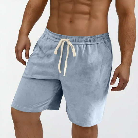 Men's Loose Shorts Mens Elastic Shorts Men Exercise Shorts Mens Pajama Shorts Fishing Shorts for Men Quick Dry Cheap Mens Shorts, Blue, 4XL