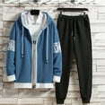 thumbnail image 1 of Men's Loose Two Piece Tracksuit Set – Zip Up Casual Hoodie and Jogger Pants in S-3XL, Spring Autumn Long Sleeve Sportswear for Men, 1 of 3
