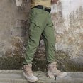 thumbnail image 1 of Men's Loose Work Pants Multi-Pocket Utility Stretch Durable Outdoor Trousers, 1 of 9