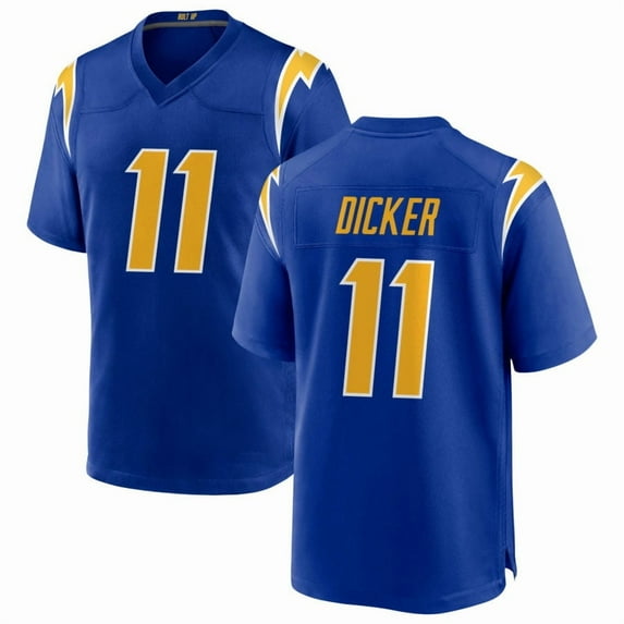 Men's Los Angeles C Dicker 11 Royal Stitched T-Shirts Sports Player Game Top, Large