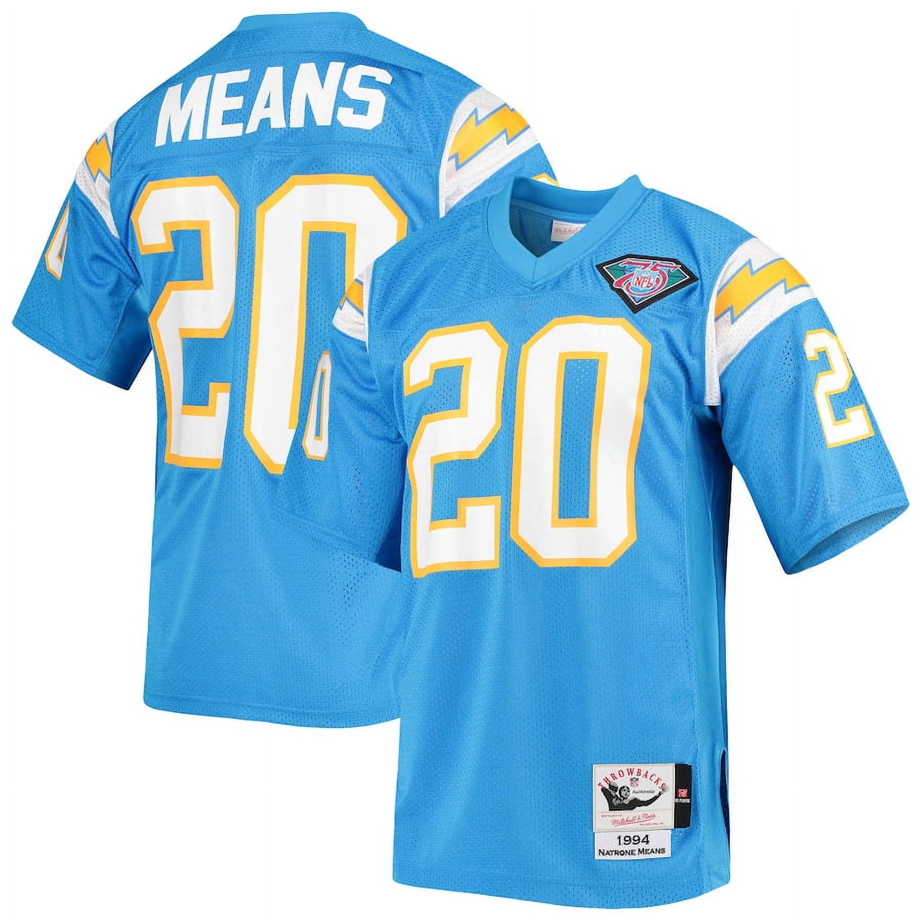 Men's Los_Angeles_Chargers 1994 Natrone Means Mitchell & Ness Powder