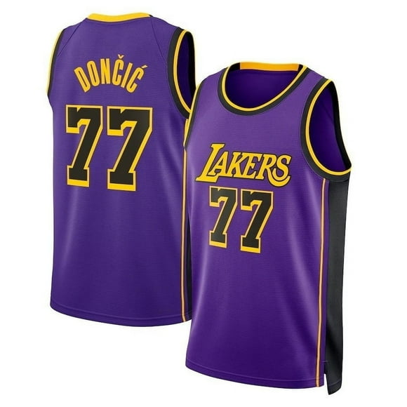Men's Los Angeles L #77 Luka Dončić Sport Shirts Player Performance Top Basketball Sport Jersey