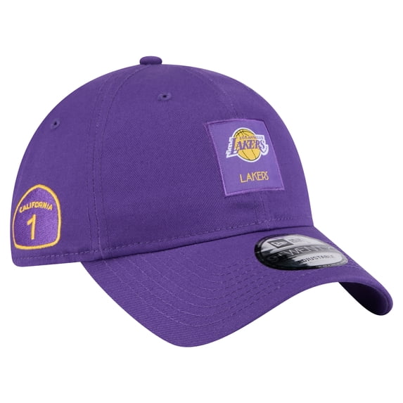 Men's Los Angeles Lakers New Era Purple Victory Grove Patch 9TWENTY Adjustable Hat