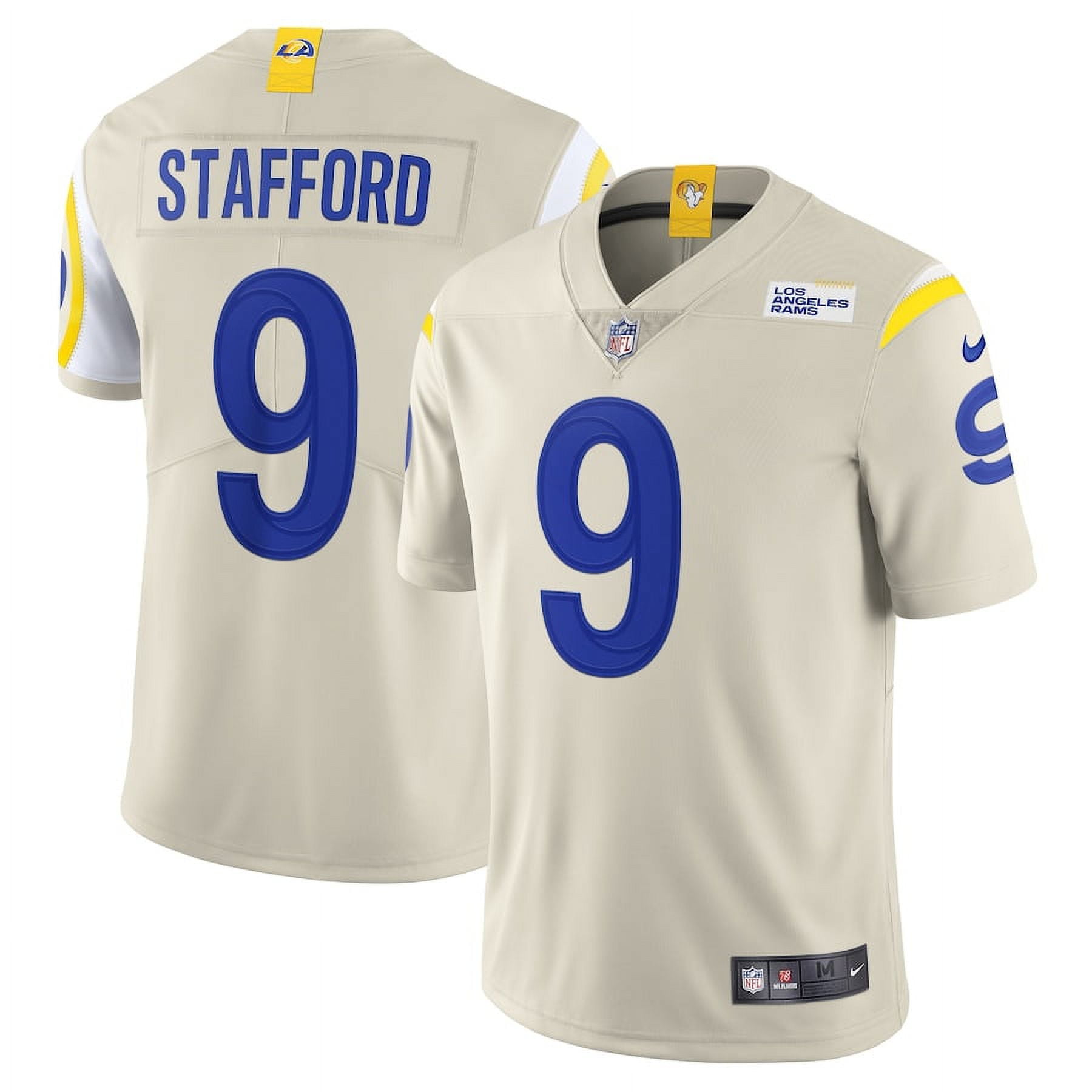 Men's Los_Angeles_Rams Matthew Stafford Bone Vapor Limited Jersey ...