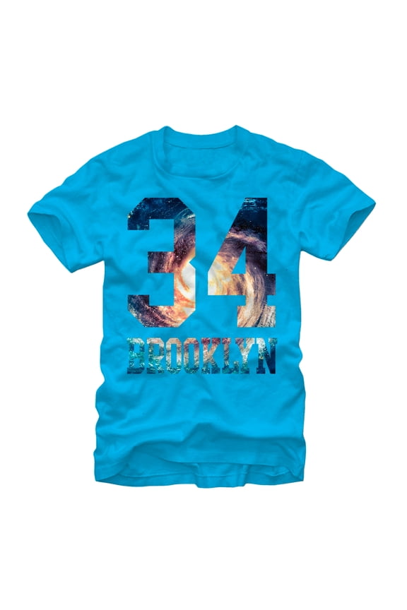 Men's Lost Gods 34 Brooklyn  Graphic Tee Turquoise 2X Large