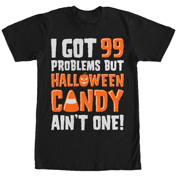 Men's Lost Gods 99 Problems Candy Ain't One Graphic Tee Black Large