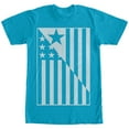 thumbnail image 1 of Men's Lost Gods American Flag Jersey Print Graphic Tee Turquoise Small, 1 of 4