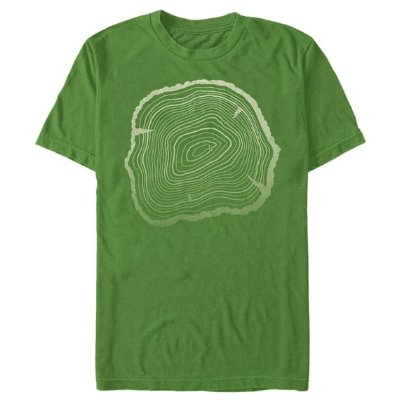 Men's Lost Gods Ancient Tree Rings Graphic Tee Kelly Green Medium
