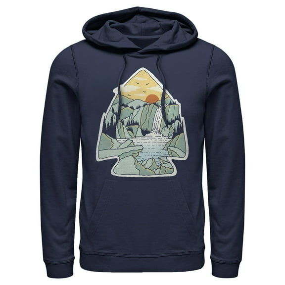 Men's Lost Gods Arrowhead Landscape  Pull Over Hoodie