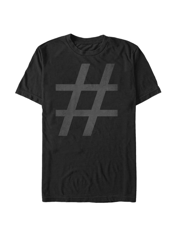 Men's Lost Gods Awesome Hashtag Graphic Tee Black Large