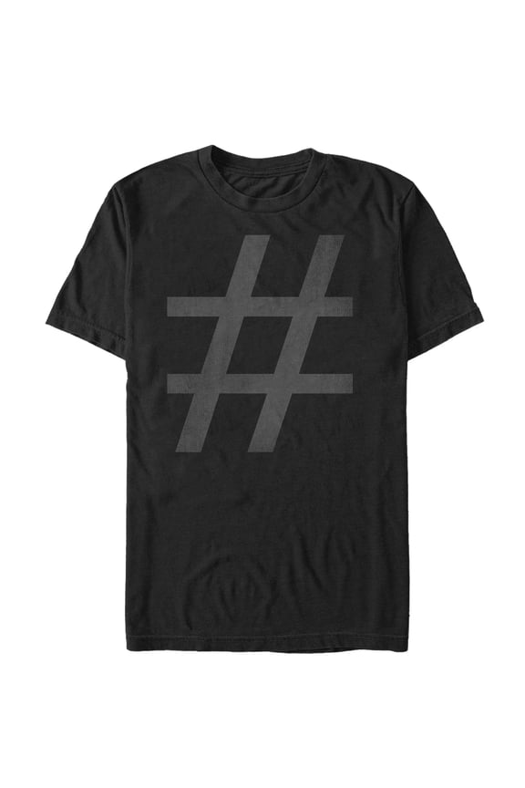 Men's Lost Gods Awesome Hashtag  Graphic Tee Black Medium