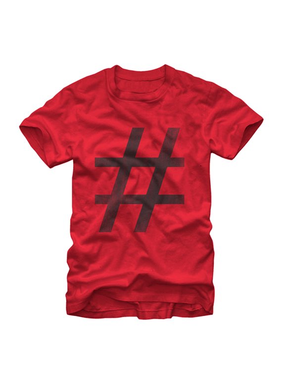 Men's Lost Gods Awesome Hashtag Graphic Tee Red Large