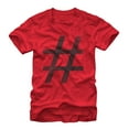 thumbnail image 1 of Men's Lost Gods Awesome Hashtag  Graphic Tee Red X Large, 1 of 4