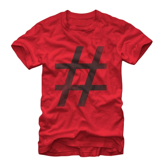 Men's Lost Gods Awesome Hashtag  Graphic Tee Red X Large