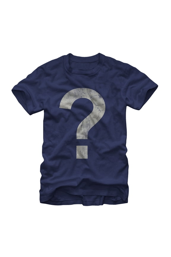 Men's Lost Gods Awesome Question Mark Graphic Tee Navy Blue Small