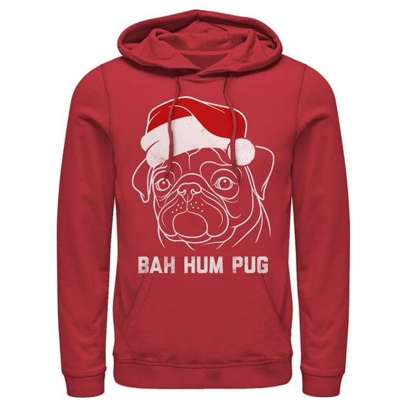 Men's Lost Gods Bahumpug Pull Over Hoodie Red Medium