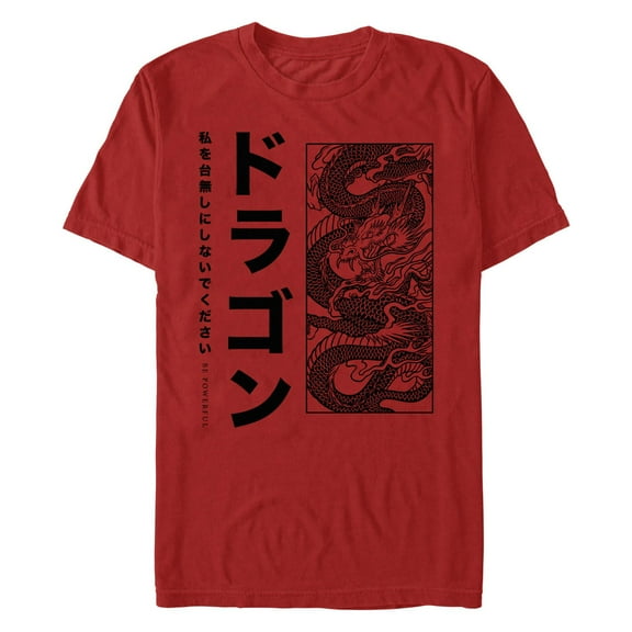 Men's Lost Gods Be Powerful Dragon  Graphic T-Shirt