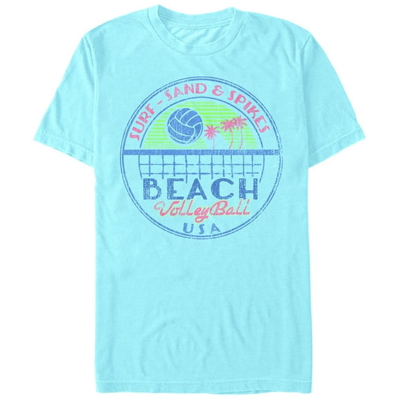 Men's Lost Gods Beach Volleyball USA Graphic Tee Light Blue Medium