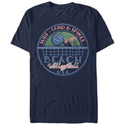 Mens Lost Gods Beach Volleyball USA Graphic Tee Navy Blue Large