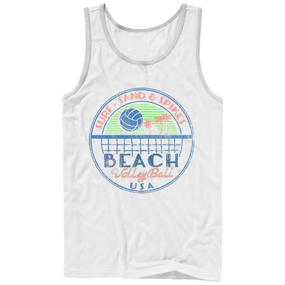 Men's Lost Gods Beach Volleyball USA  Tank Top White Large