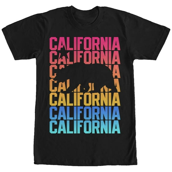 Men's Lost Gods Bear California Graphic Tee Black 2X Large