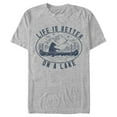 thumbnail image 1 of Men's Lost Gods Bear Canoe on Lake  Graphic Tee Athletic Heather X Large, 1 of 4