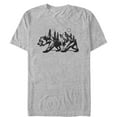 thumbnail image 1 of Men's Lost Gods Bear Nature Shape  Graphic Tee Athletic Heather Large, 1 of 4