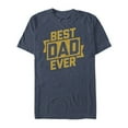 thumbnail image 1 of Men's Lost Gods Best Dad Ever  Graphic Tee Navy Blue Heather 4X Large, 1 of 3