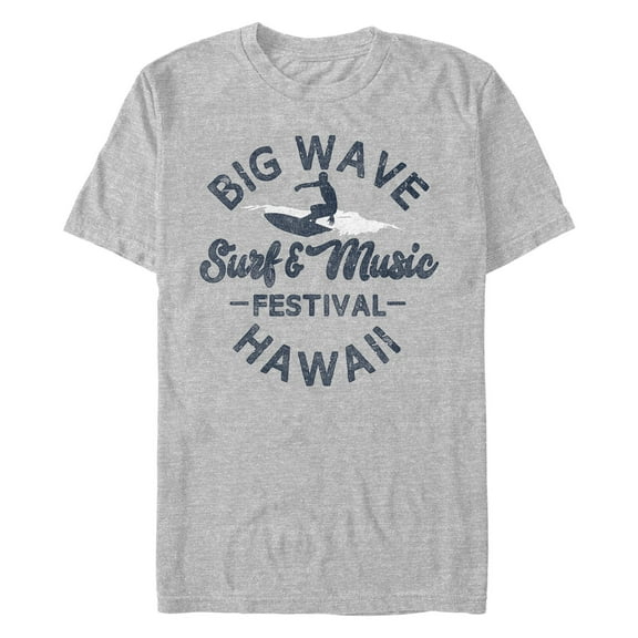 Men's Lost Gods Big Wave Surf & Music Festival Distressed Graphic T-Shirt