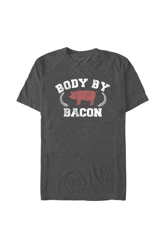 Men's Lost Gods Body By Bacon Graphic T-Shirt