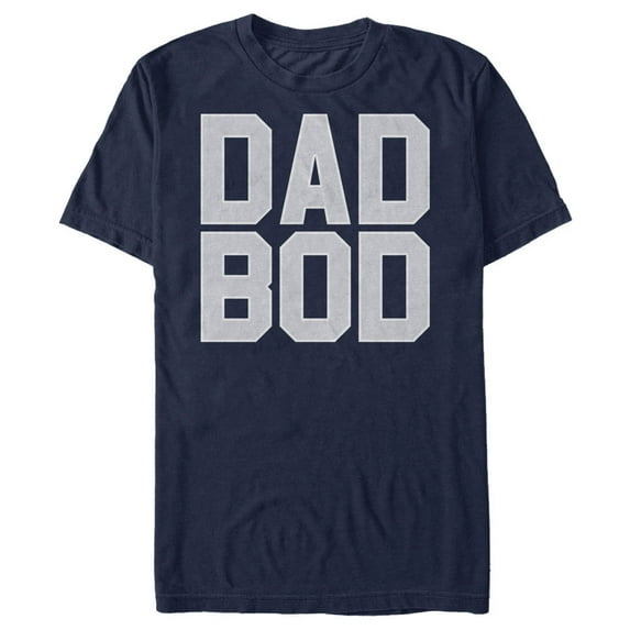 Men's Lost Gods Bold Dad Bod Graphic Tee Navy Blue Medium