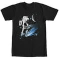 thumbnail image 1 of Men's Lost Gods Boombox Astronaut in Space  Graphic Tee Black Small, 1 of 4