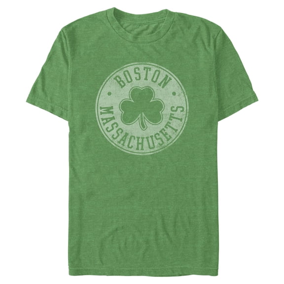 Men's Lost Gods Boston Massachusetts Shamrock  Graphic T-Shirt