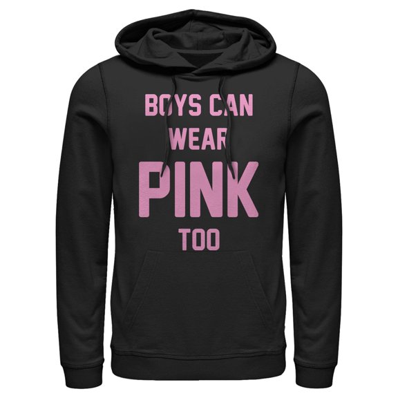Men's Lost Gods Boys Can Wear Pink Too  Pull Over Hoodie