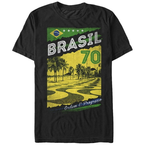Men's Lost Gods Brasil 70  Graphic Tee Black Small